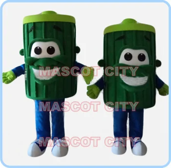 1 kus zelenej koša smetisko maskot kostým pre dospelých veľkosť cartoon odpadky môže tému anime cosplay kostýmy maškarný 2599