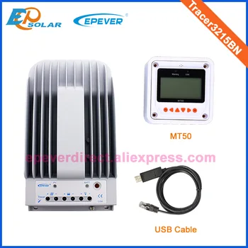30A 12/24v solárny regulátor mppt Tracer3215BN s bielym MT50 remote meter USB&senzor EPsolar značky