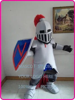 Maskot modré knight maskot spartan trojan kostým vlastné maškarný kostým anime cosplay kreslená postavička karneval kostým mascotte