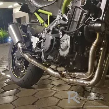 Motocykel Výfukových Strede rúry Pre Kawasaki Z900 2017 - 2020 Z900RS 2017 - 2019 2018 Z 900 RS celý Systém Upravený Šál Trubice