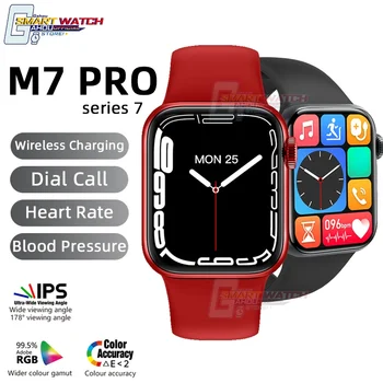 Noví ľudia, Smart Hodinky 7 IWO M7 Pro Srdcovej frekvencie, Krvného Tlaku NFC IWO 7 Smartwatch Bluetooth Hovor Fitness Tracker Muži Ženy Hodinky