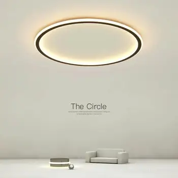 Nový Moderný Jednoduchý LED Luster Osvetlenie, Kruhové Ultra Tenké Strop Obývacej Izby, Spálne, Osvetlenie Miestnosti Svetlo Led Zariadenie Stmievateľné