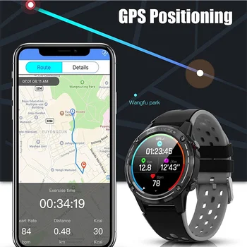 OZMZ M6 Bluetooth Hovor Smart Hodinky GPS Srdcového rytmu Spánku Monitor Šport Fitness Tracker Nepremokavé Smartwatch pre Mužov, Ženy